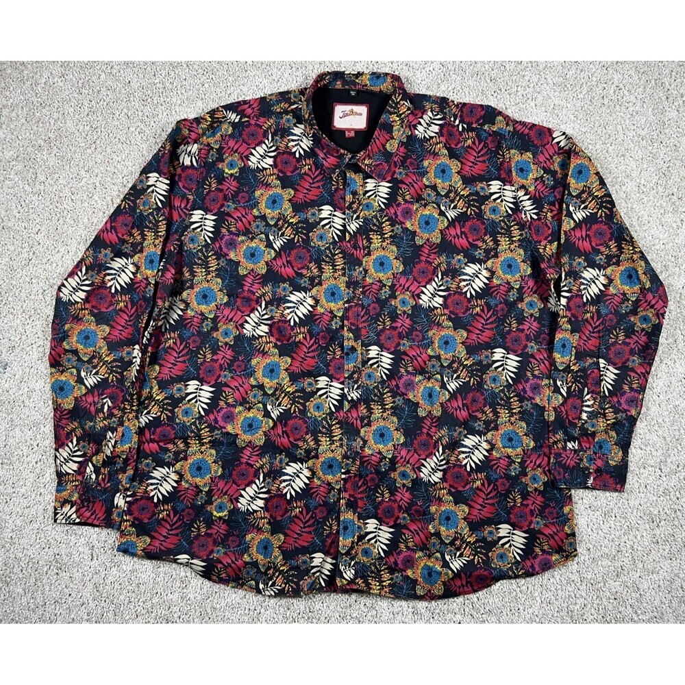 Joe Browns Loud Floral Shirt Retro Festival Indie Streetwear 2XL Y2K